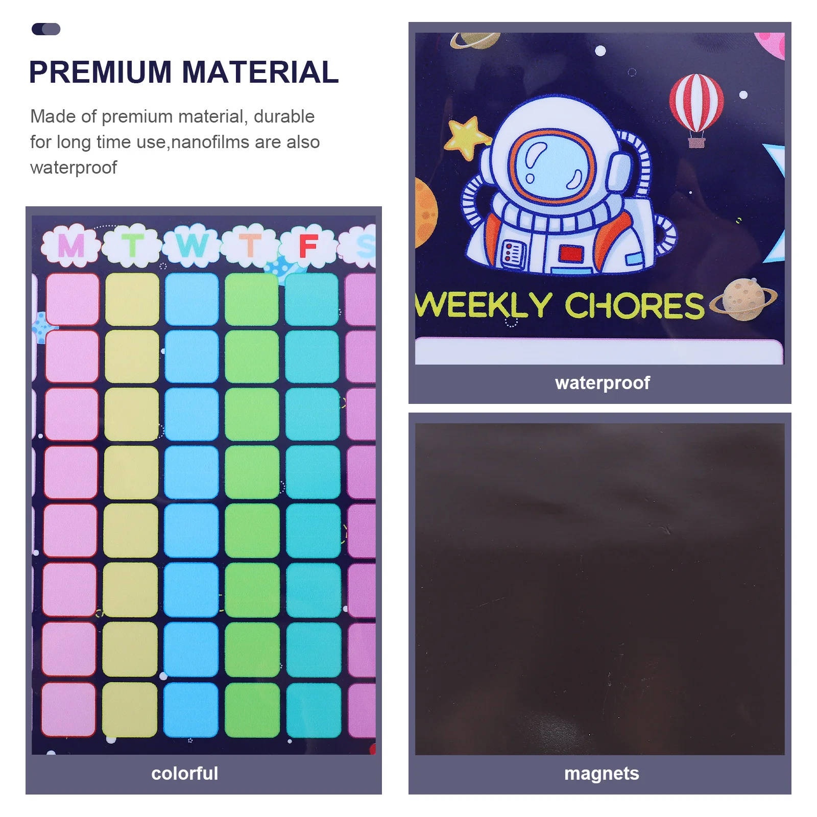 

1Set Household Chore Chart with Reward System Reusable Behavior Tracker Daily Routine Organizer Family Game Accessory