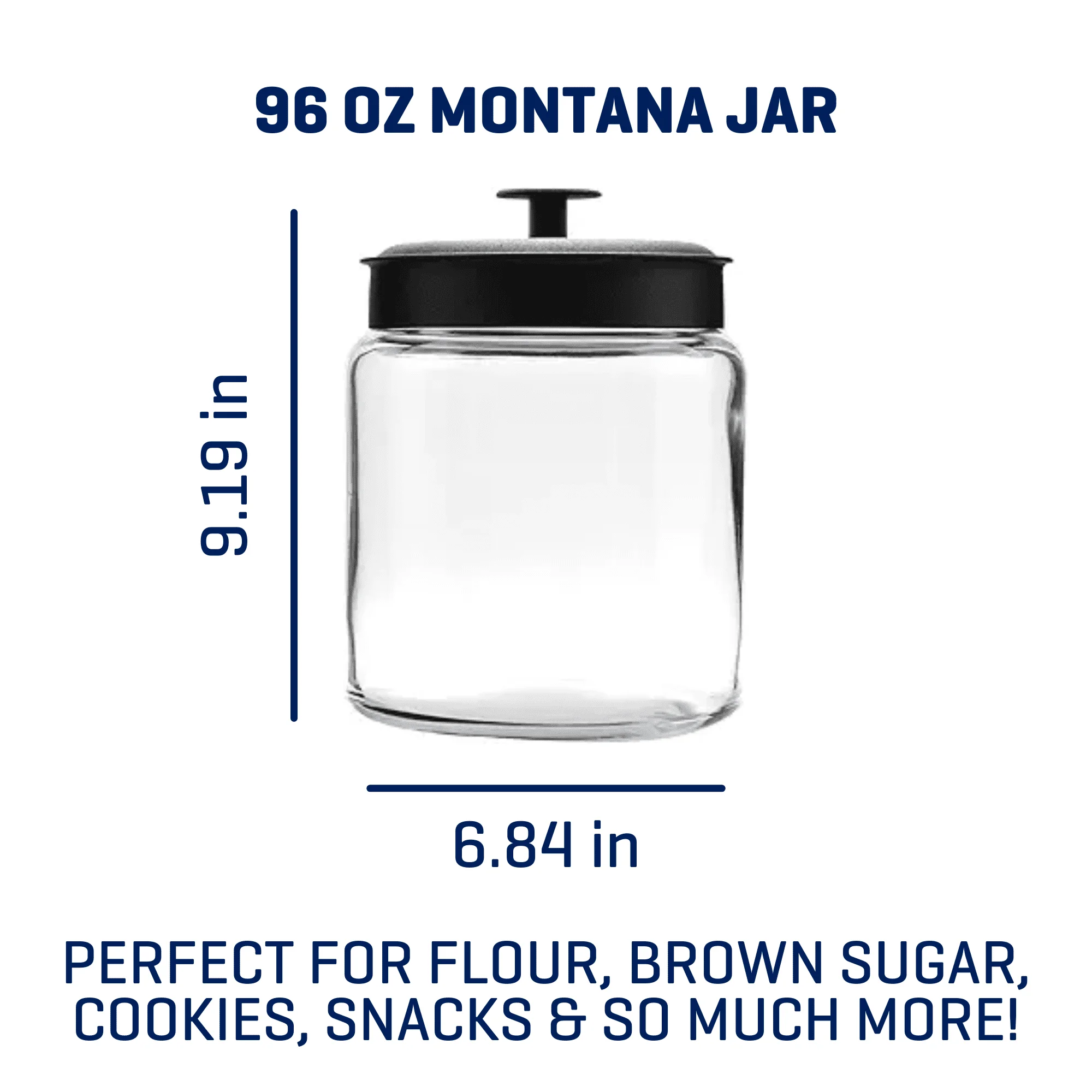 (عبوتان) برطمان زجاجي من مونتانا سعة 96 أونصة