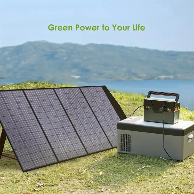 

2000W 4-Fold Portable Solar Panel Kit High-Efficiency Foldable Solar Charger for Camping, RV, Off-Grid Power