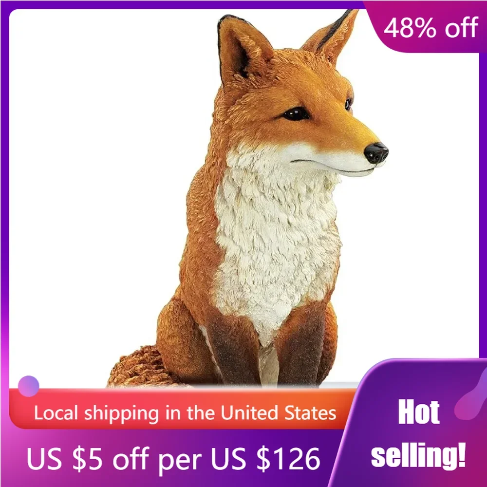 

Pool or Lawn Home Decorations DB383073 Simon The Fox Indoor/Outdoor Garden Statue for Patio Sculptures & Figurine 17 Inches Deep