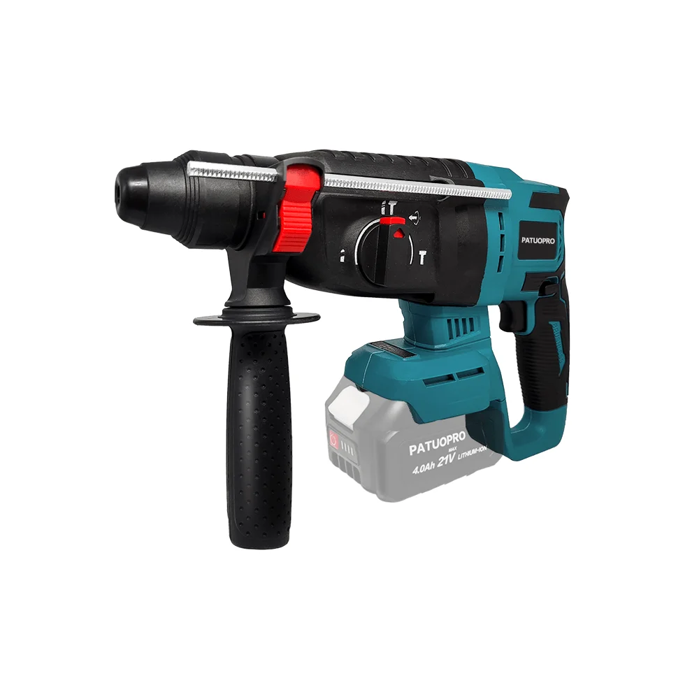 26mm 4-Mode Brushless Electric Hammer Impact Drill Multi-function Cordless Rotary Power Tools For Makita 18V Battery(No Battery)