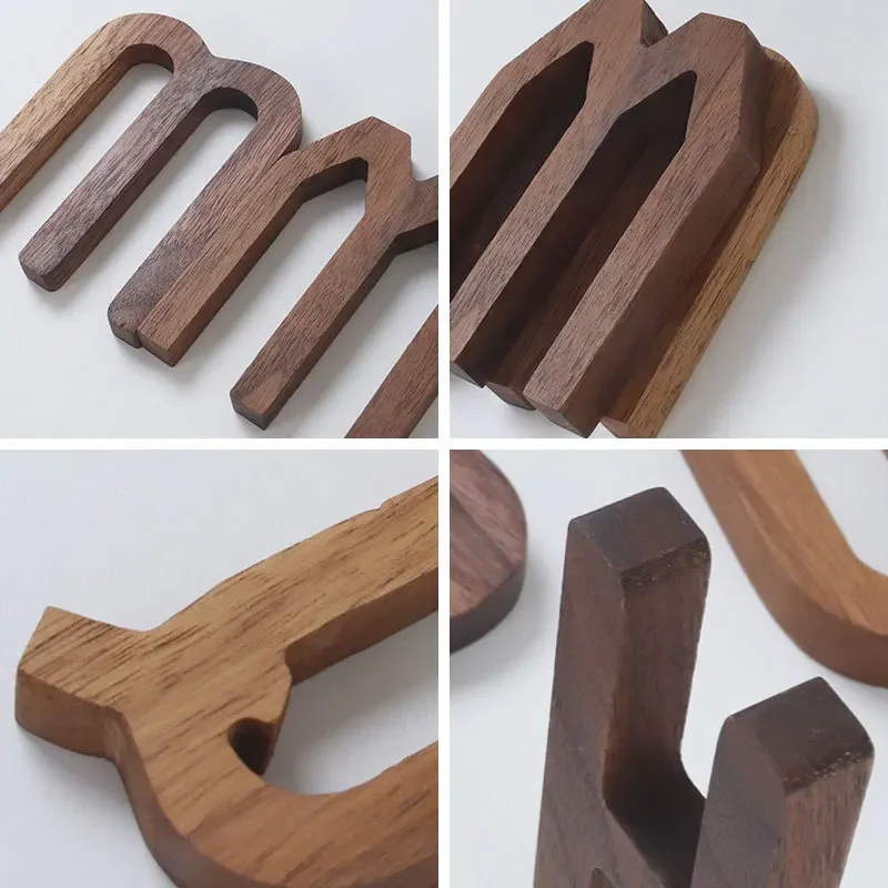 NEW Nordic Style Black Walnut Letter Decorative Letters Combination Wall Decoration DIY Letter Home Decoration Wooden Alphabet