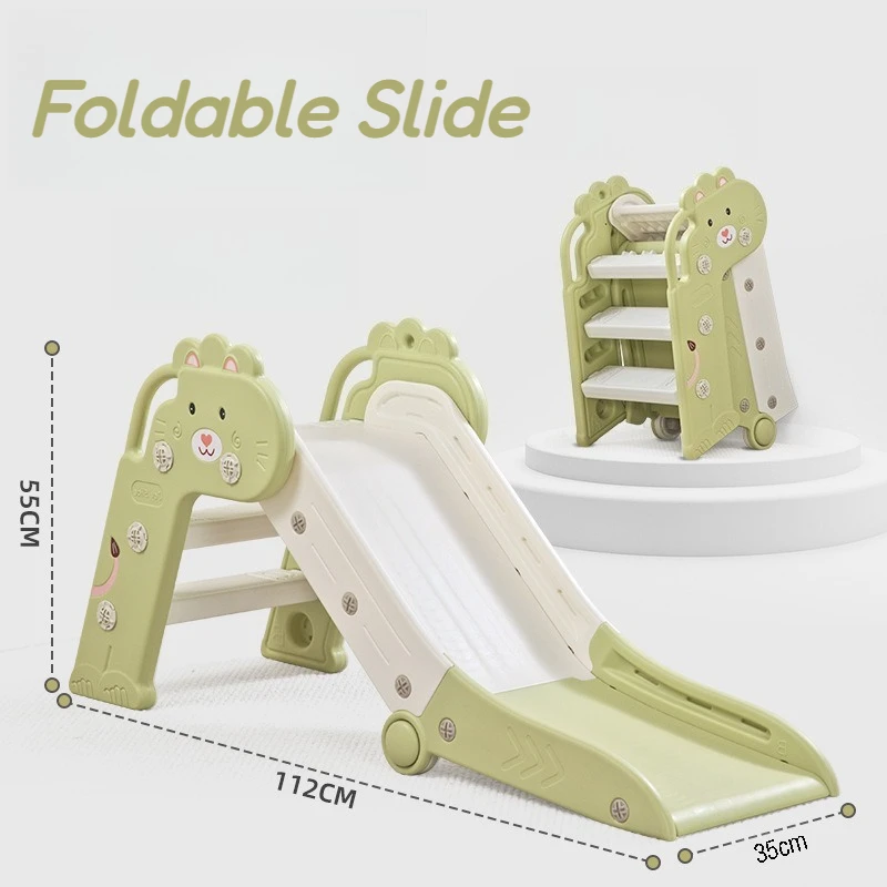 สไลเดอร์ของเล่นเด็กแบบพับเก็บได้สำหรับใช้ในบ้าน ป้องกันการลื่น ปลอดภัย แข็งแรง ทนทาน ของเล่นสไลเดอร์สำหรับเด็กเล็ก