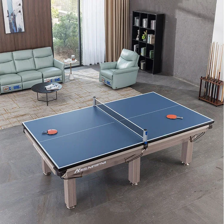 Factory hot selling solid wood slate snooker table tennis two in one multifunctional pool table stylish and durable