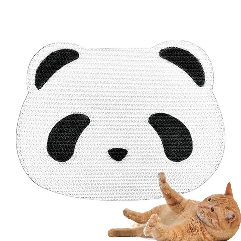 Scratching Pad For Indoor Cats Scratching Mat Corrugated Paper Wall Scratchers Pet Supplies Panda Cactus Football Ghost Pattern