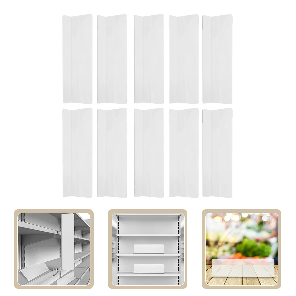 

10 Pcs Organizer Shelf Divider Shelves Shelving Plastic Dividers for Supermarket