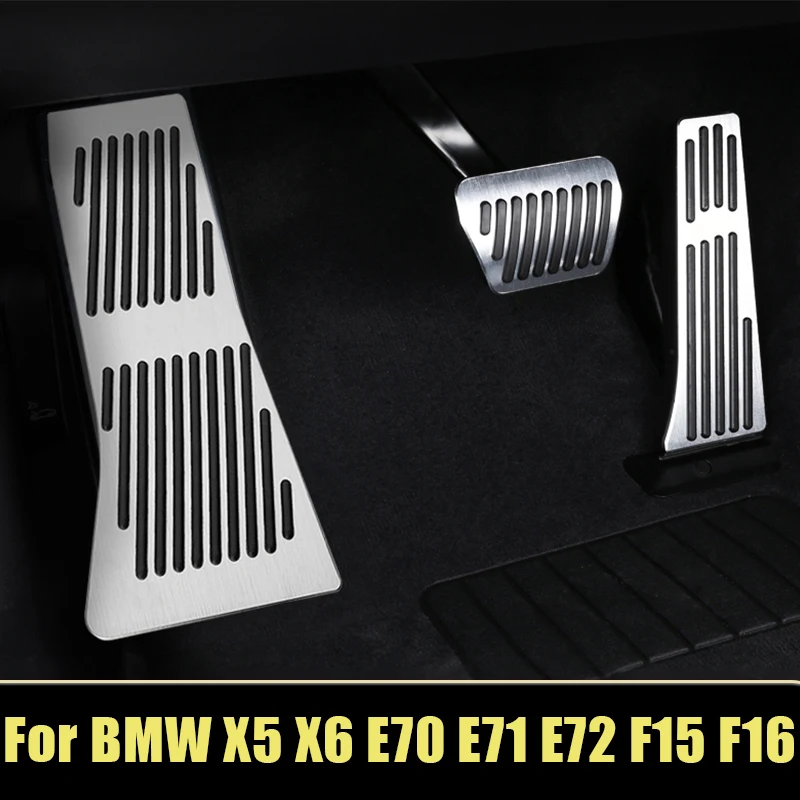 

For BMW X5 X6 E70 E71 E72 F15 F16 F85 F86 Car foot Pedal Fuel Accelerator Brake Footrest Pedal Cover Non Slip Pad Accessories