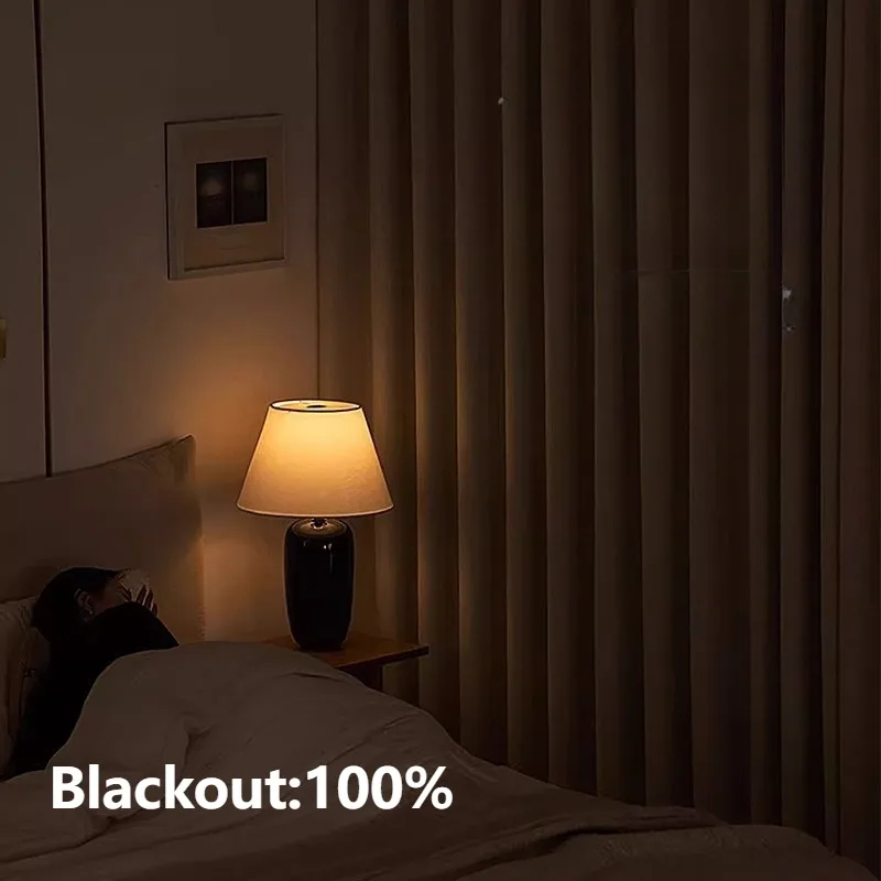 

Custom Size Cream Color Chenel Blackout Curtains for Living Room Bedroom Dining Study Hall White Tulle Grace Simple Modern Decor