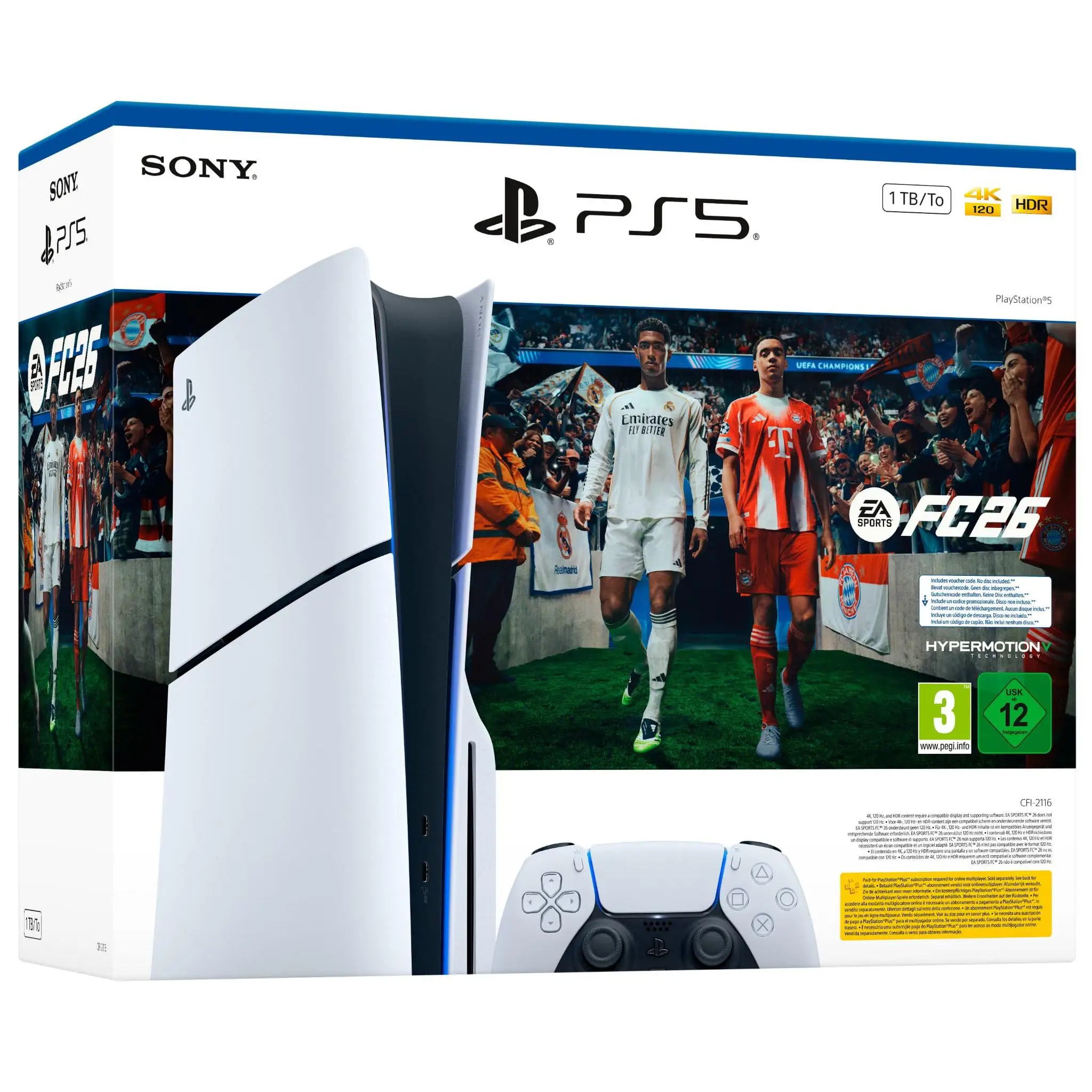PlayStation 5 Slim (Chasis E) 1TB SSD Console with EA Sports FC 26 - enjoy advanced gaming features, retro compatibility, and 4K resolution for an immersive experience in your favorite games. #1