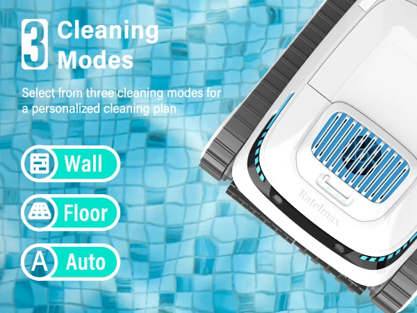 Ratelmax Automatischer Unterwasser-Roboter-Staubsauger, Pool-Reinigungsroboter, klettert Roboter, Wand, Schwimmbad-Reinigungszubehör