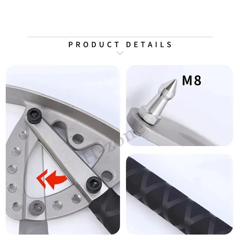 

Car dent repair high hardness slide bar with a variety of M8 interface replacement heads multi-angle crowbar fender repair tool
