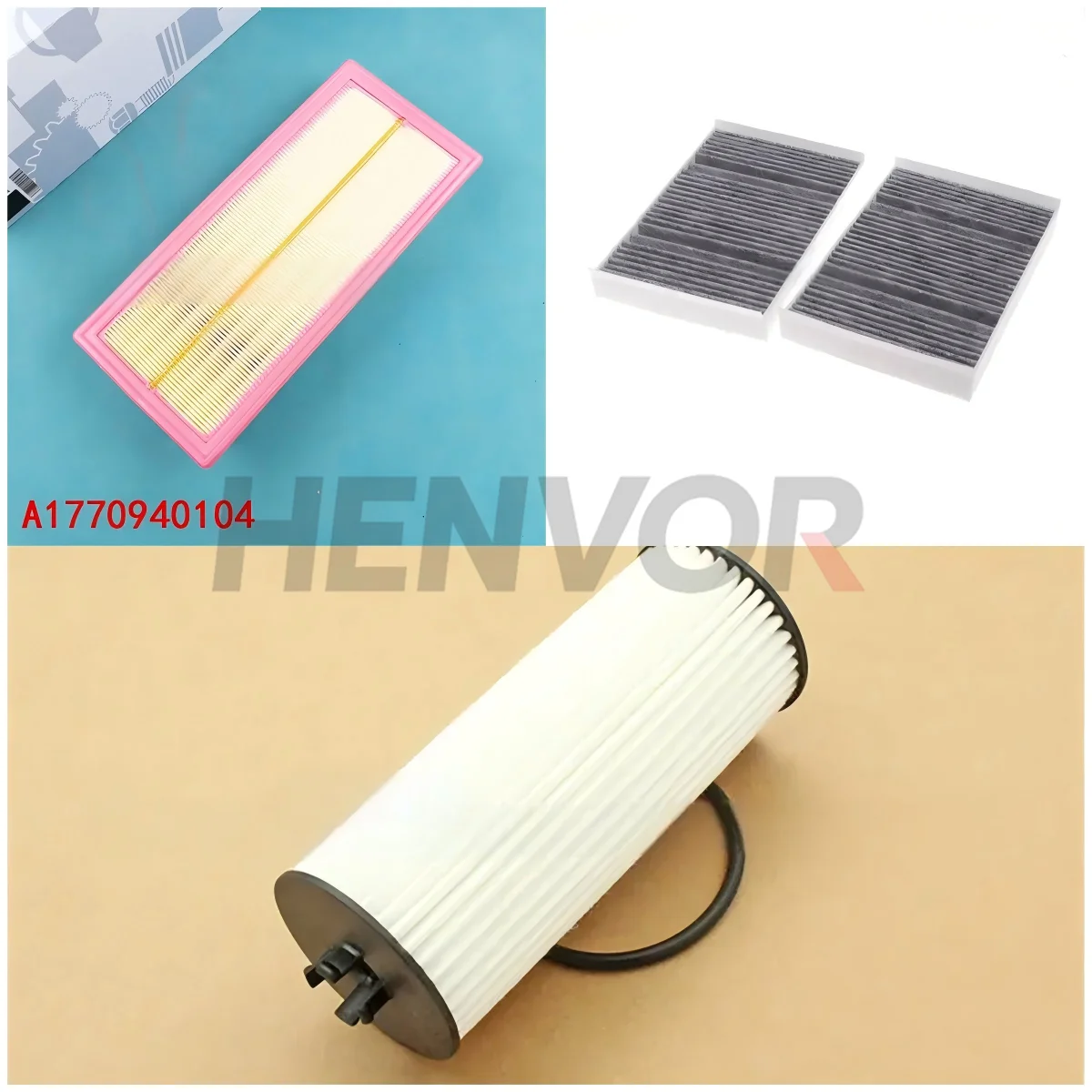 

Набор фильтров из 3 шт. для MB S-CLASS (W222, V222, X222) S560 S560L 2017-2020, запасные части для воздушного масляного фильтра переменного тока для кабины двигателя A1770940104