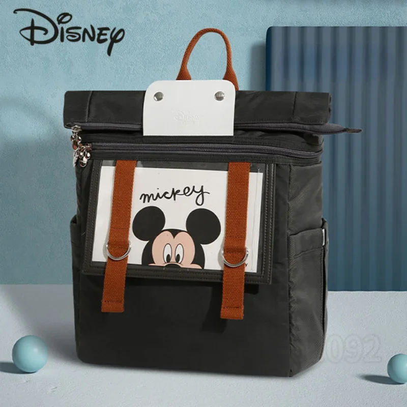 Disney Mickey\'s New Diaper Bag Backpack Luxury Brand Baby Bag Original Cartoon Fashion Baby Diaper Bag Large -capacity Backpack