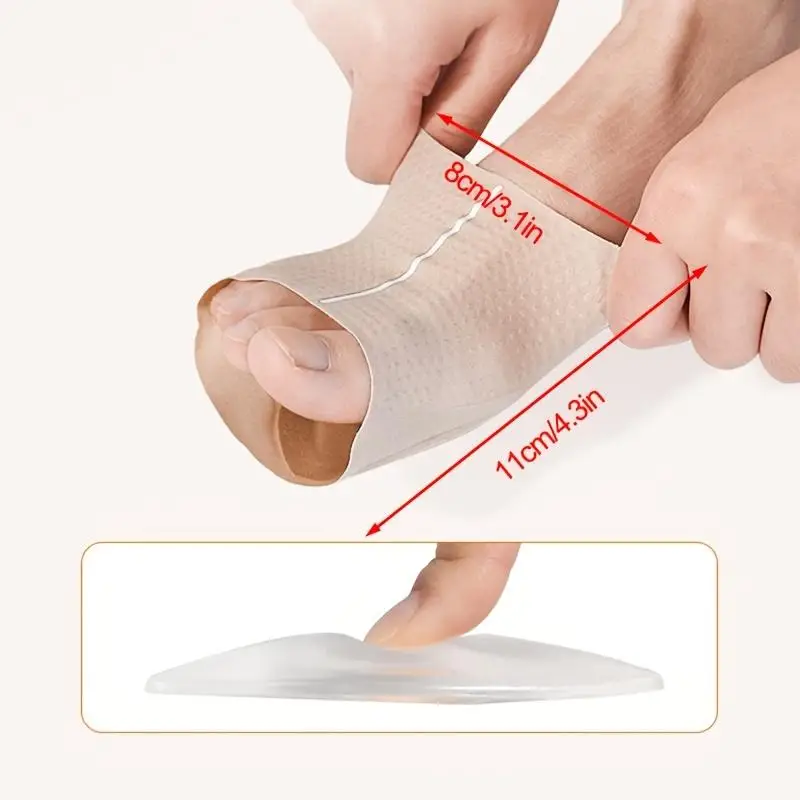 2Pcs Arch Pad Support Insole Sleeves For Flat Foot Correction High Arch Cushion Plantar Fasciitis Pain Relief Orthopedic
