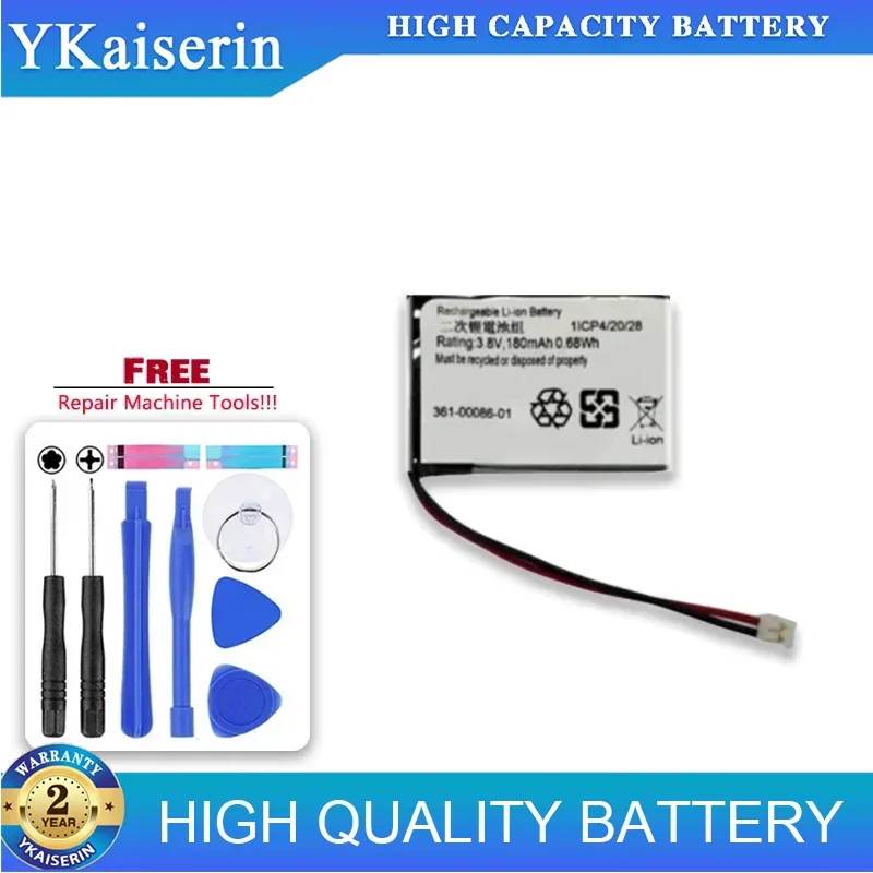 180mAh Replacement Battery 361-00086-01 For Garmin Forerunner 35 235 735 VIVOMOVE Accumulator 2-wire