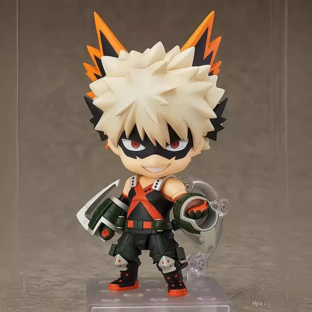 

Anime Character My Hero Academia Figurine, Q-Version Katsuki Bakugo Movable And Face Changing Figurine Model Ornament Gift