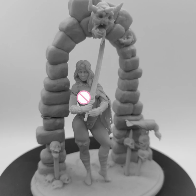 Hoge priester volledige hars figuur model kit 1/24 schaal ongemonteerd ongeverfd speelgoed