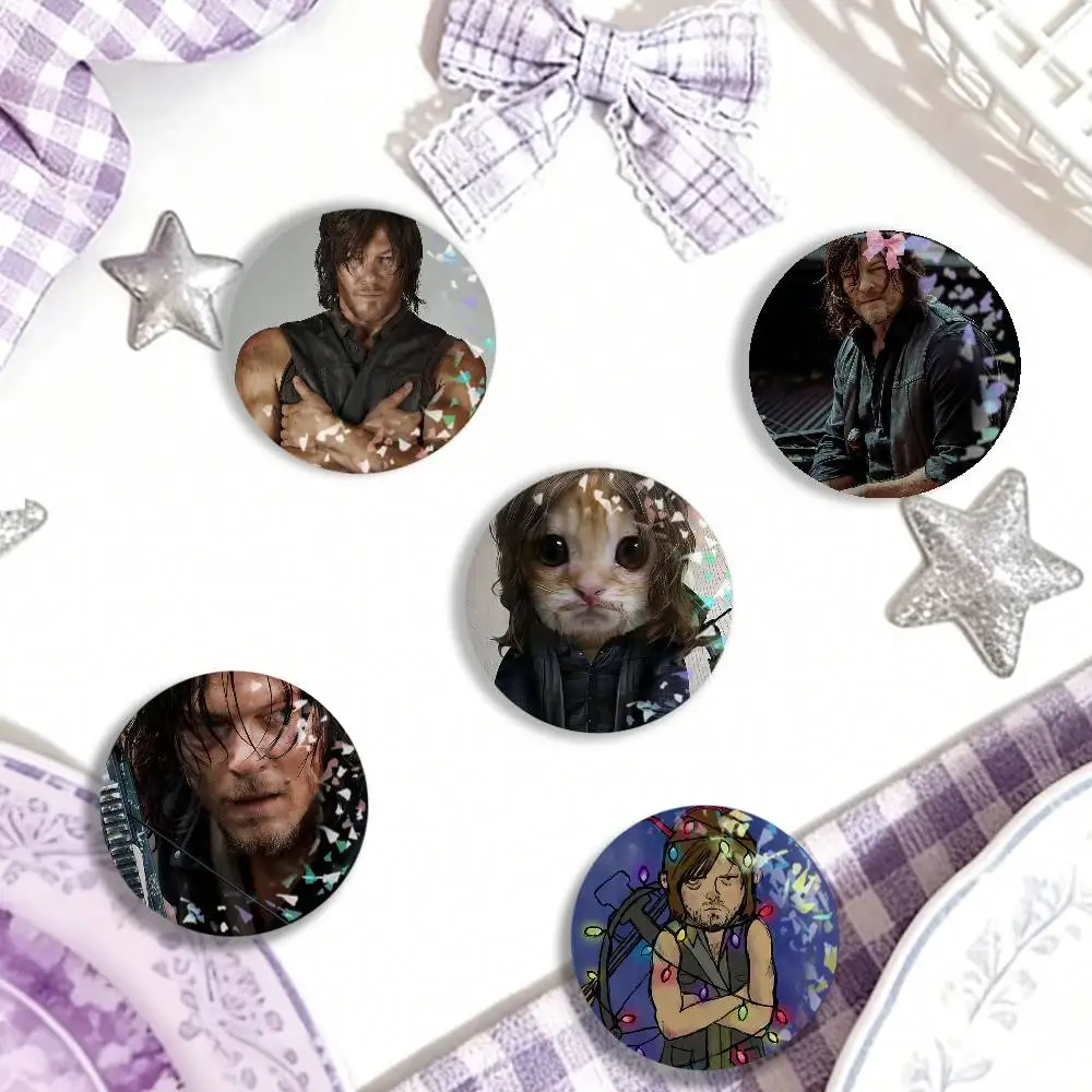TV-Serie „The Walking Dead“ Laser-Abzeichen, kreative Broschen, Rucksack-Accessoires, tolle Geschenke für Freunde und Kinder