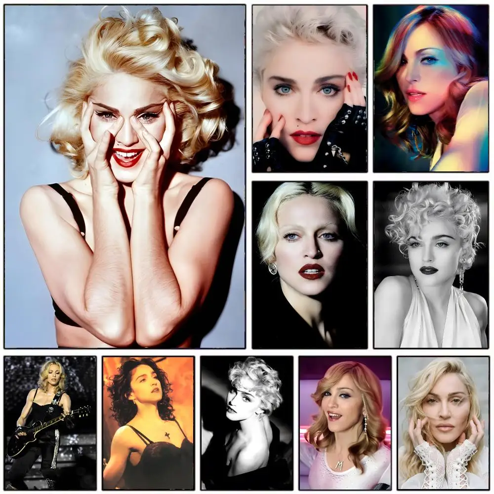 Iconic Singer M-Madonna Poster Wall Art Print Decorative Mural Home Decor Gift Unframed