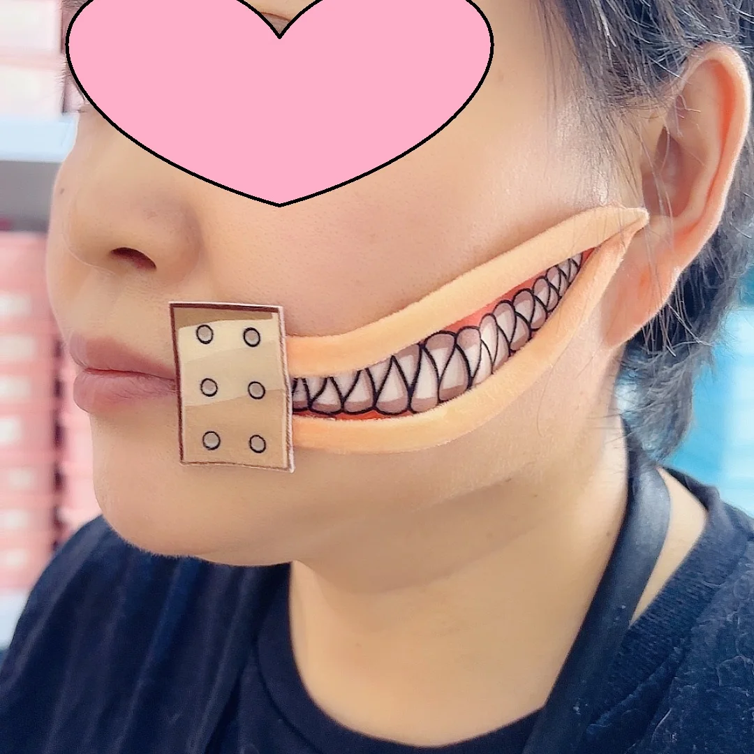 Diego Brando 3D Scar Tattoo Sticker Cloth Face Decoration Cosplay Prop DIY Anime Accessories Coll Rare handmade