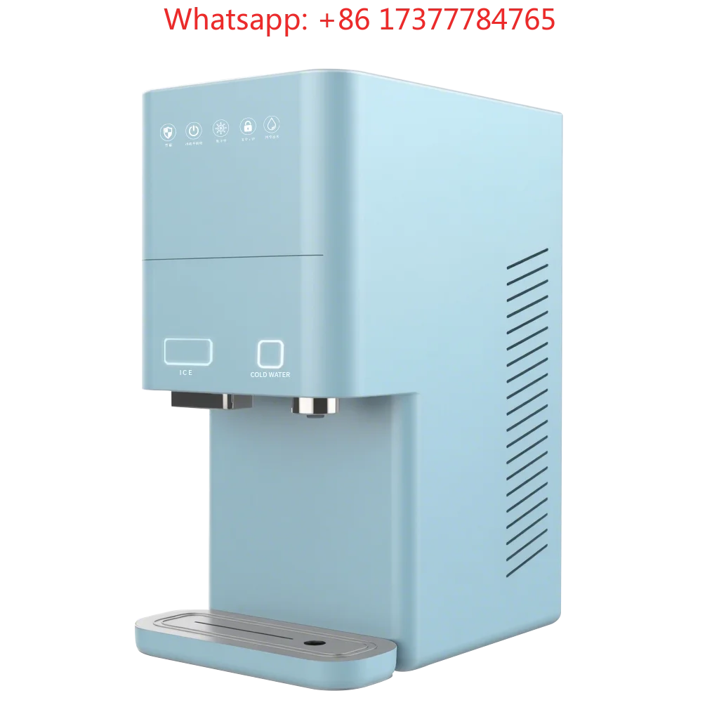 Cold Application Electric Ice Maker Water Dispenser Stainless Steel Countertop Touchscreen Hotel Equipment