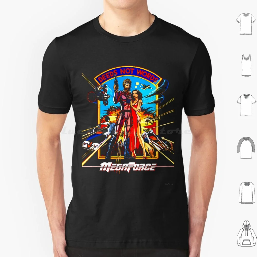 Megaforce T Shirt Big Size 100% Cotton Science Fiction Sci Fi Scifi Sf Movie Film Video Dvd Tv Cult Retro Vintage