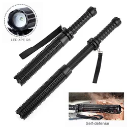 Self Defense LED Flashlight Stick Waterproof Baseball Bat Focusable For Emergency Self Defense Anti Riot Equipment Flashlight