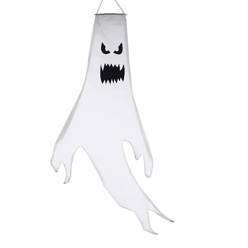 Halloween Ghost Cosplay Props Windsocks White Flying Ghosts Outdoor Haunted House Decor Outside Party Supplies