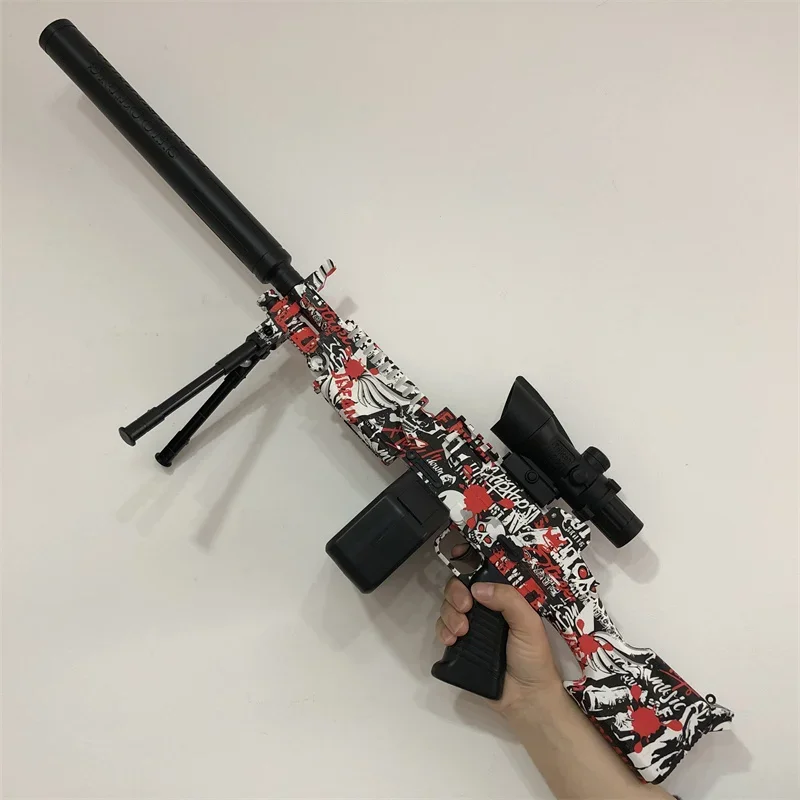 electric burst water bomb toy gun M416 for boys and girls outdoor crystal bomb toy gun children's toy gift