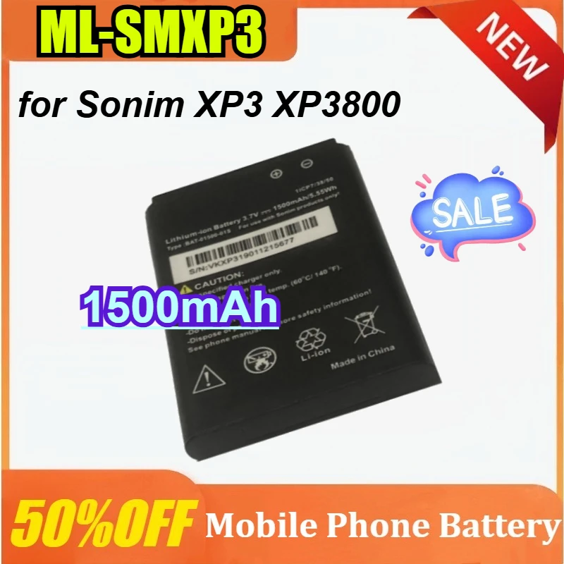 

ML-SMXP3 1500mAh for Sonim XP3 XP3800 Mobile Phone Replacement Battery BAT-01500-01S