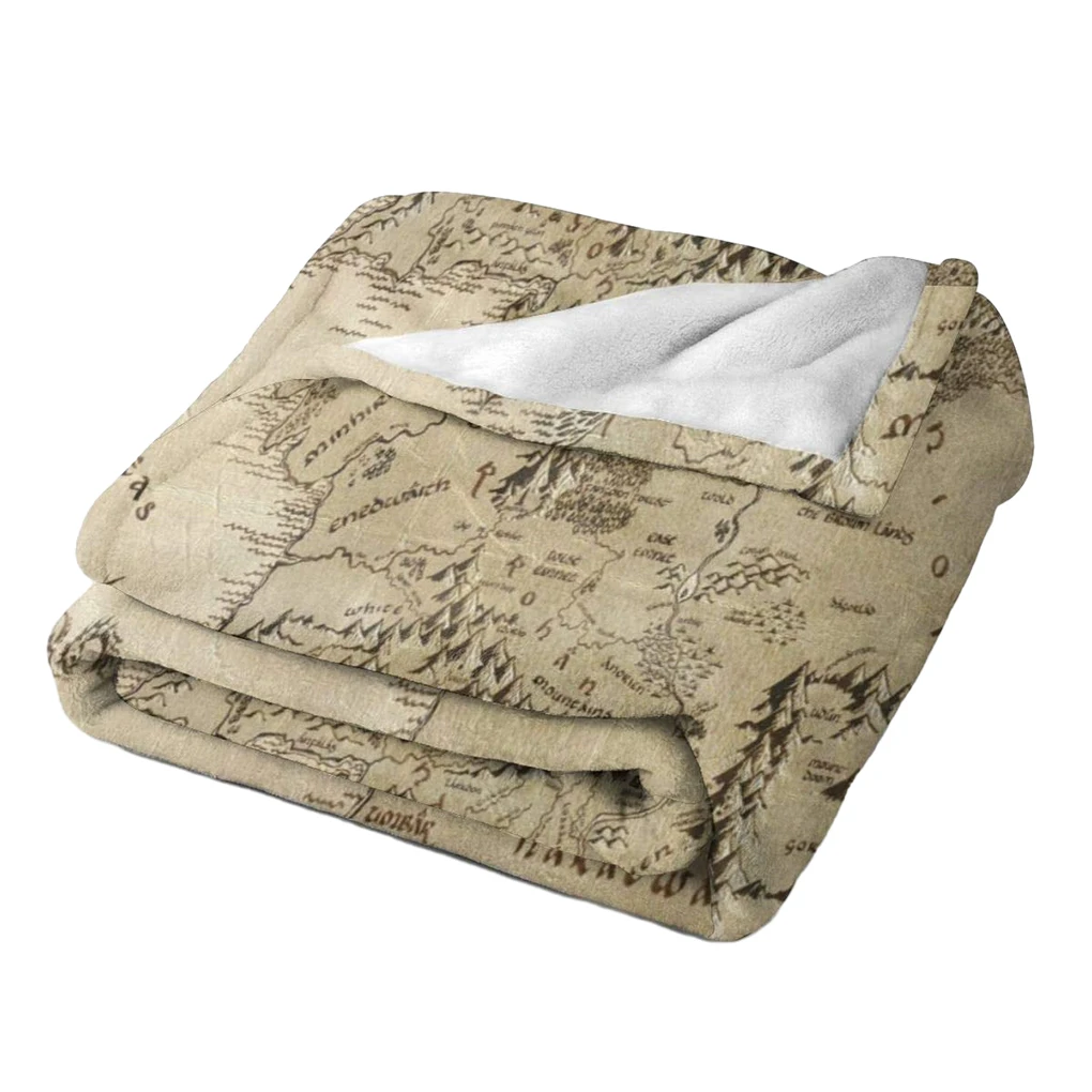 

Blanket Middle Earth Map Blanket Super Soft Velvet Blanket Light weight Bed Blanket Quilt Warm Micro Fleece Blanket 150*200cm