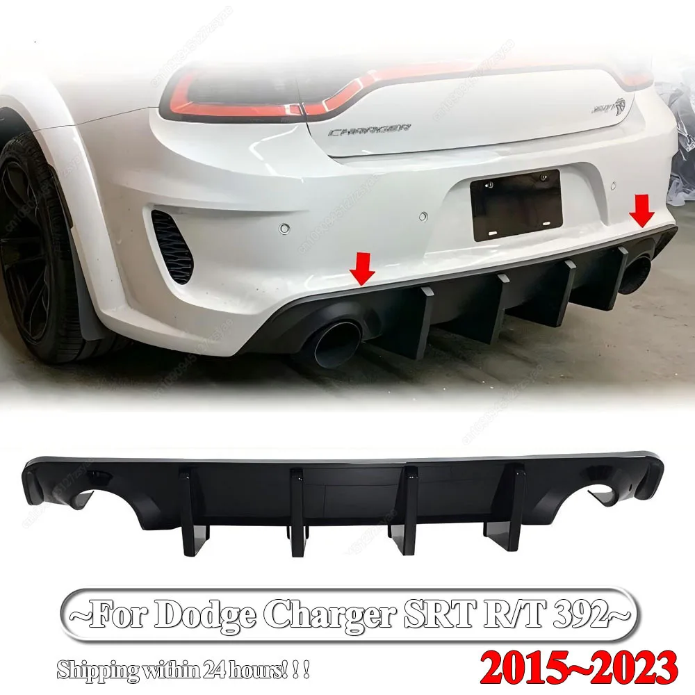 Difusor de Parachoques Trasero para Dodge Charger SRT 2015-2023 R/T 392 y SRT 2017-2018, Piezas Exteriores para Auto, Kit de Carrocería, Tuning