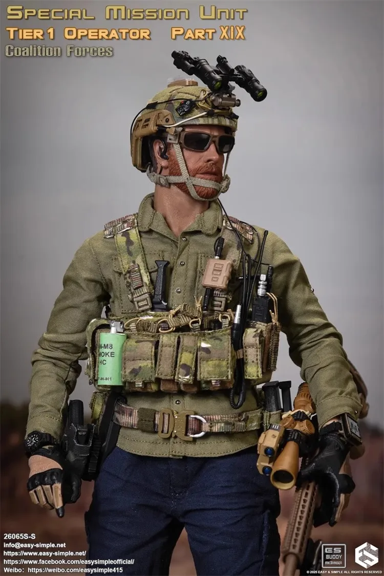 Easy&Simple 26065S-S 1/6 Soldier Part 19 Allied Forces Tier 1 Operator Full Set 12'' Action Figure Model Toy In Stock
