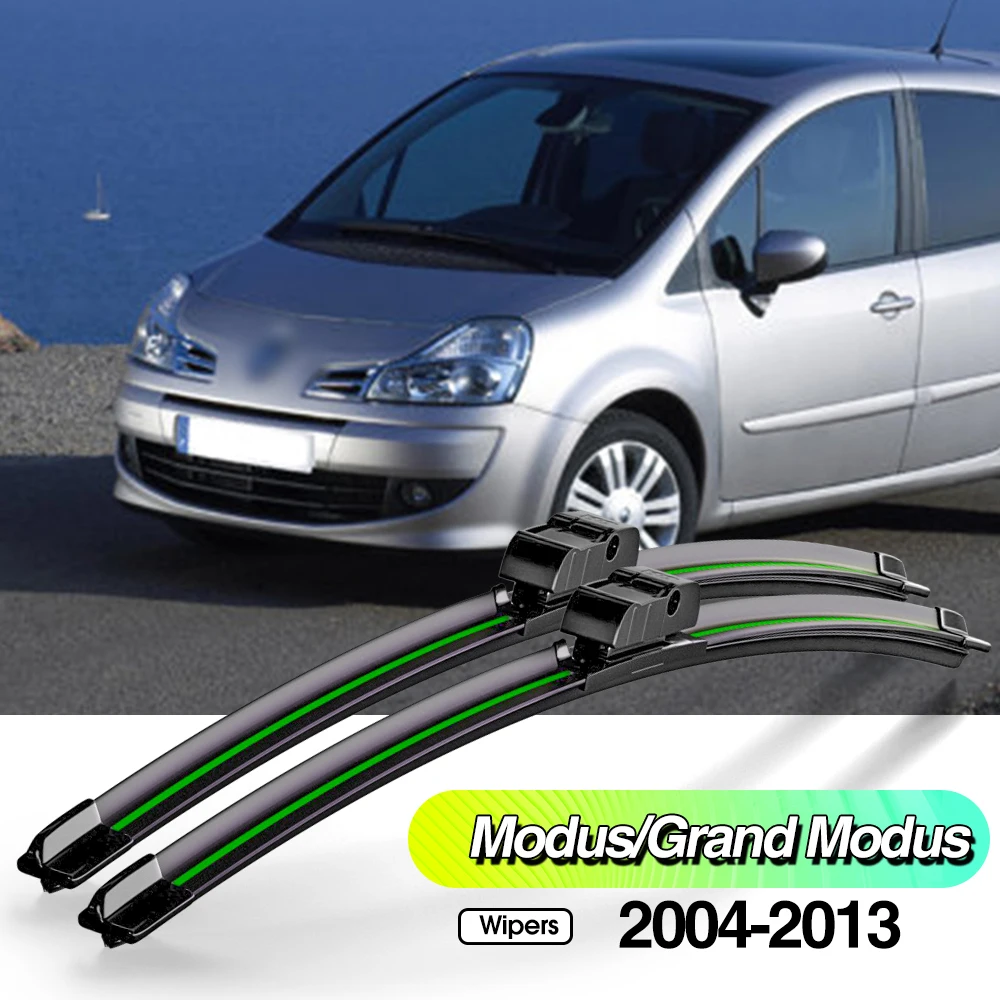 

For Renault Modus Grand Modus 2004-2013 2pcs Front Windshield Wiper Blades Windscreen Window Accessories 2006 2009 2011 2012