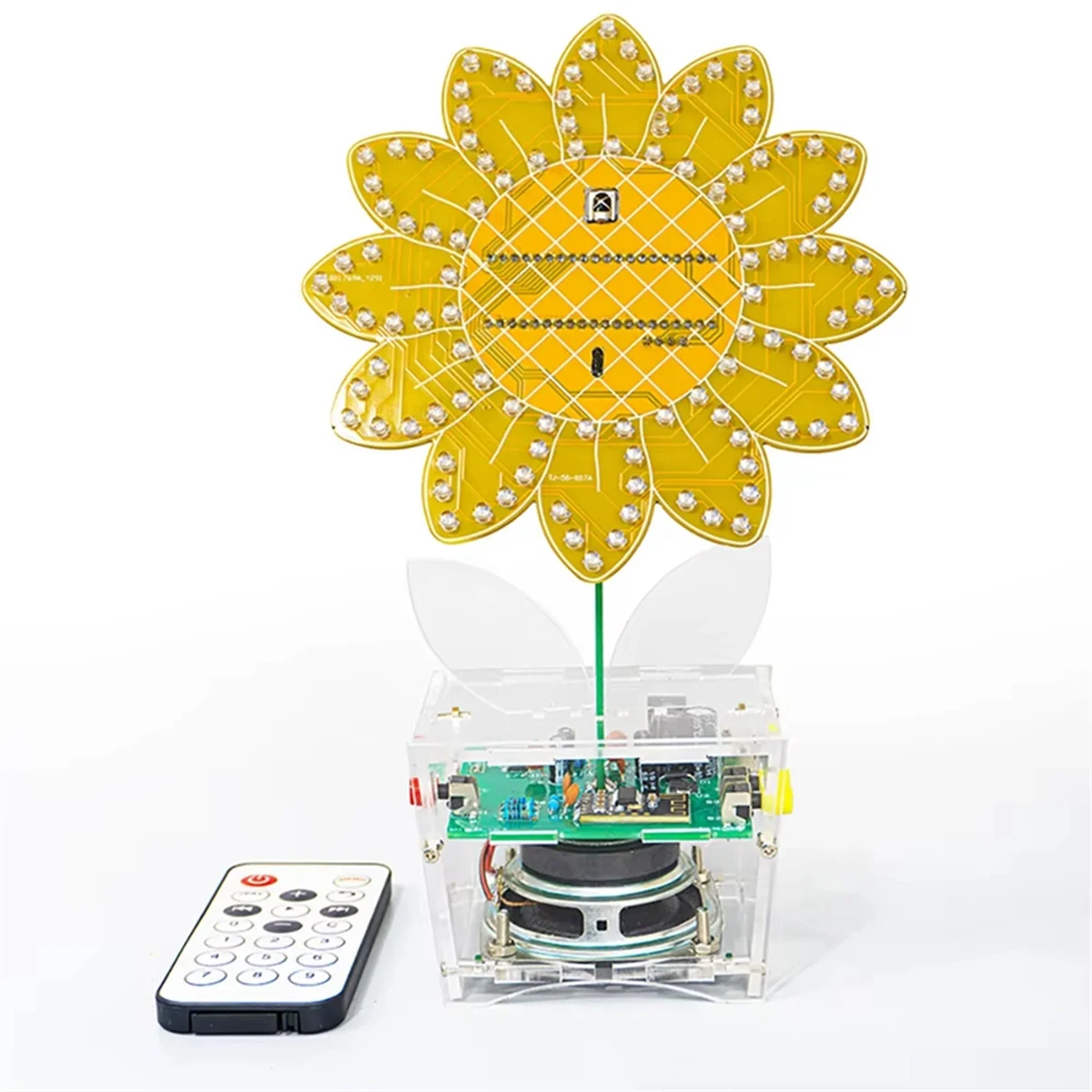 POSV-LED カラフルな LED ひまわり Bluetooth スピーカーキット音楽スペクトル楽しい電子生産 DIY 溶接練習