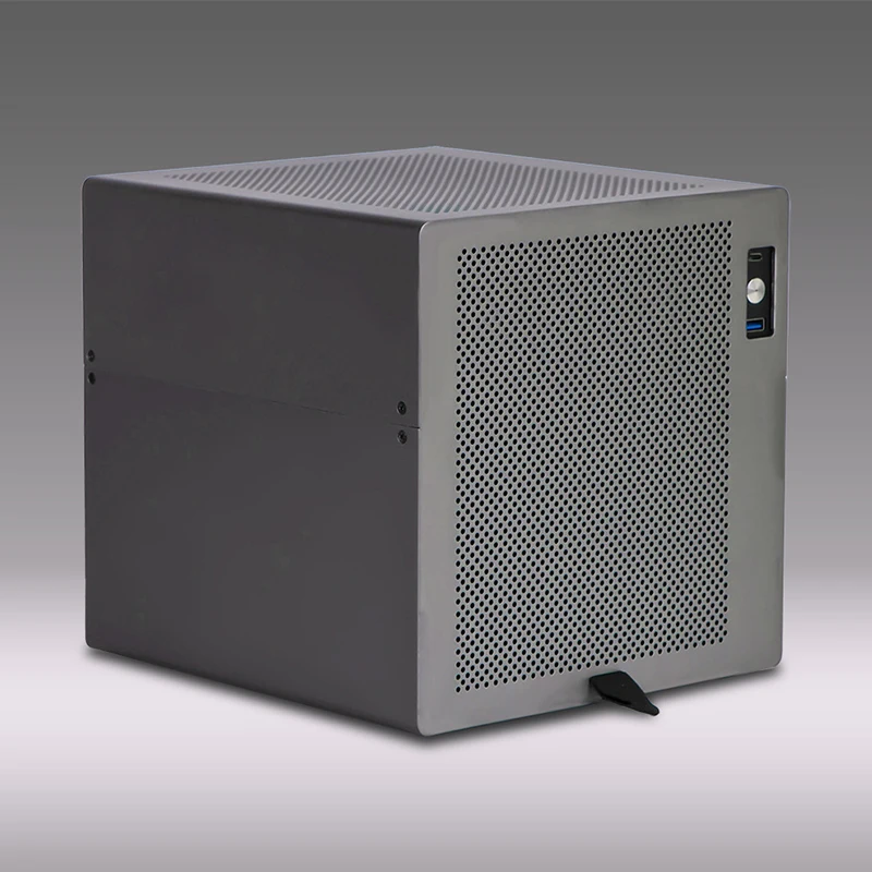4-Bay NAS Enclosure Compatible with MATX/ITX Motherboards SATA Backplane 3.5-inch/2.5-inch Drive Bays Supports SFX Power Supply