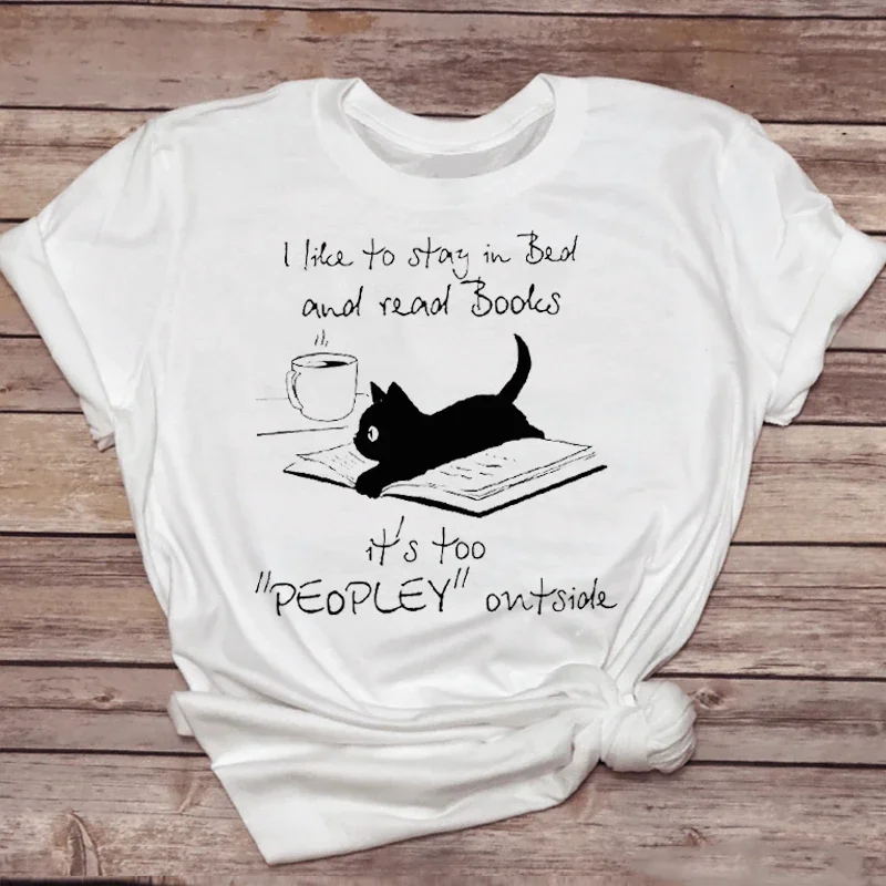 Camisetas de mujer gato divertido calavera mascota Linda moda tendencia 90s Animal Top señora camiseta dulce señoras estampado elegante camiseta