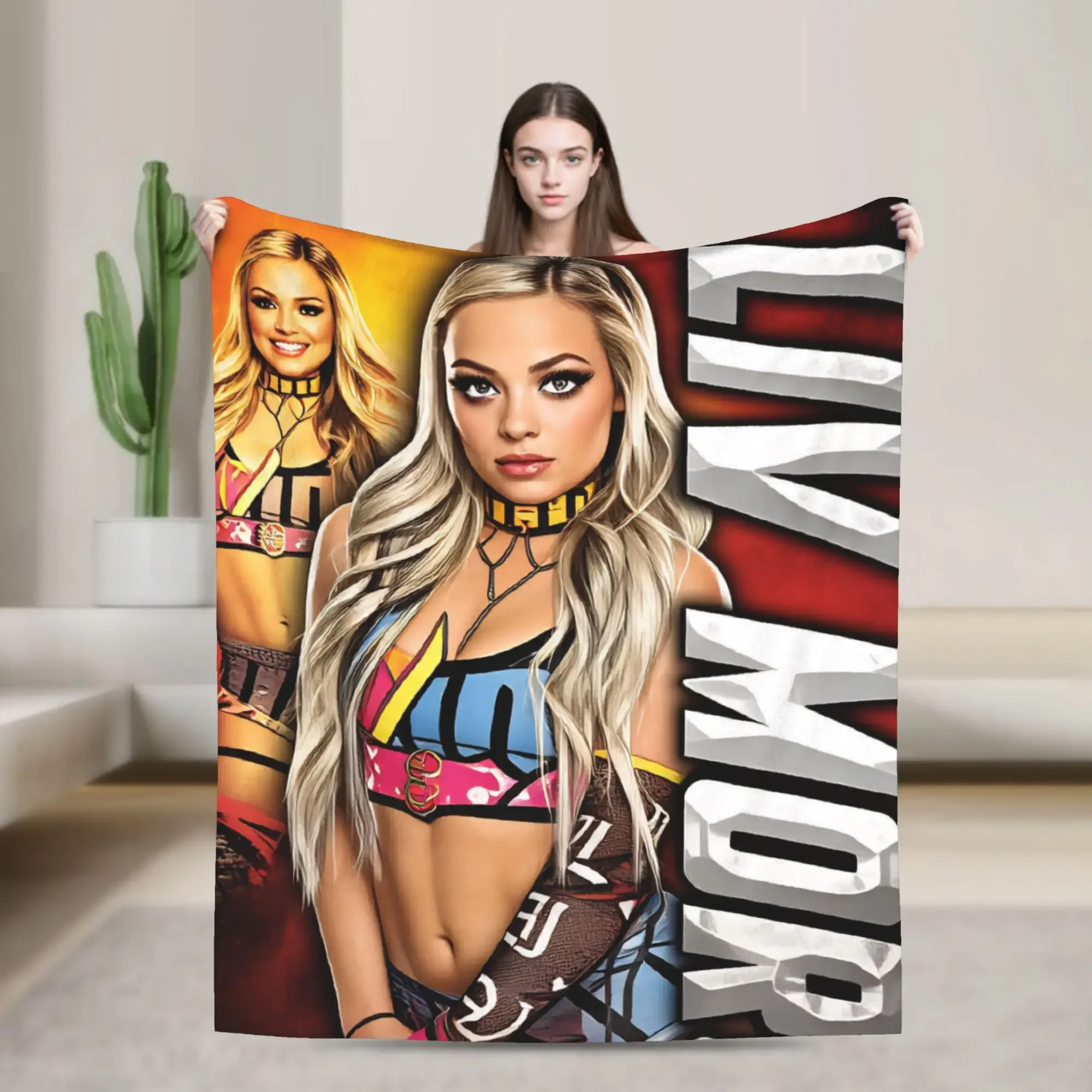 

Liv Morgan Blanket Quality Warm Soft Throw Blanket for Spring Travel Couch Bed Plane Graphic Bedspread