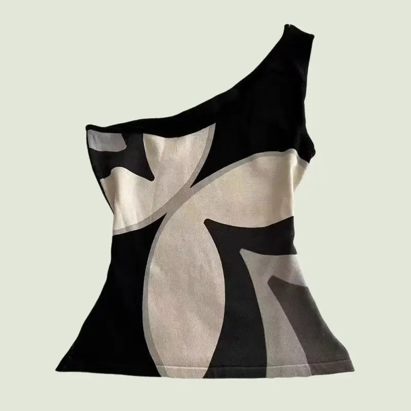 Hot 2026 New Summer Women Fashion Versatile Y2K Spicy Girl T-Shirt Soft Comfort Skin Friendly Sloping Shoulder Sleeveless Vest