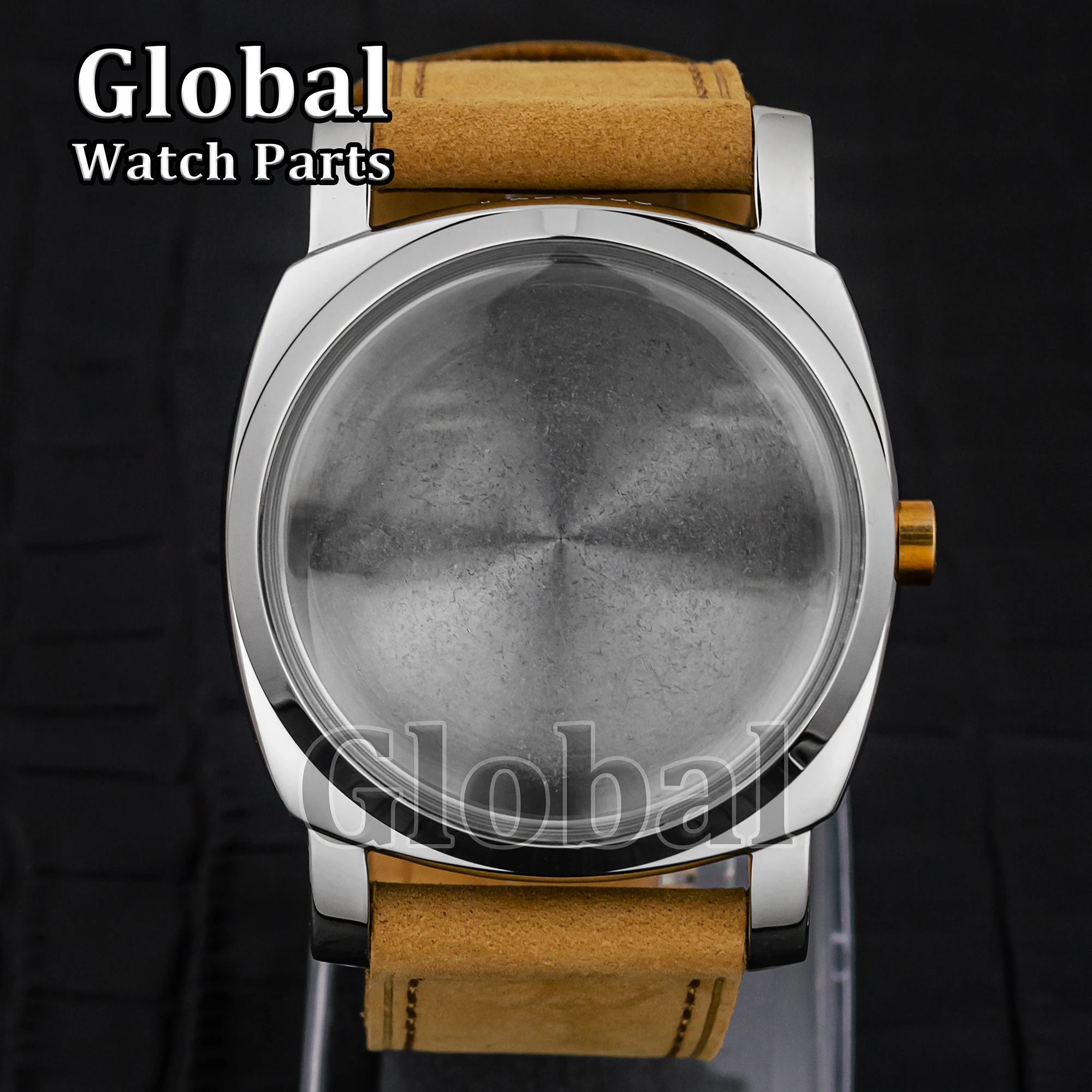 Mod Watch Stainless Steel Case for PAM 6152 High-end Genuine Leather Band Fit ETA 6497/6498/ST3600 Movement Repair Watch