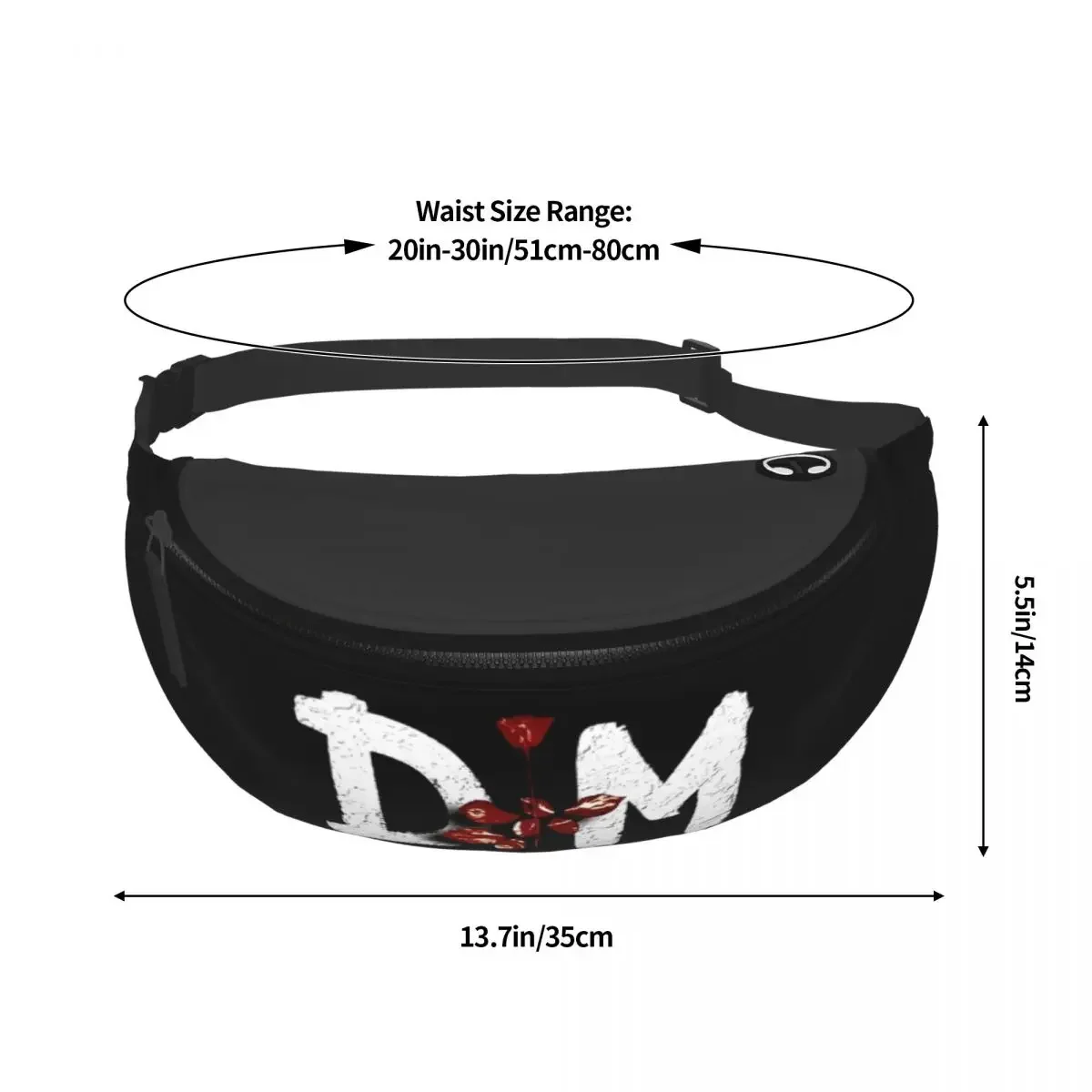 Casual Best Of Flower Mode Fanny Pack Women Men Depeche Cool Mode Crossbody Waist Bag for Traveling Phone Money Pouch