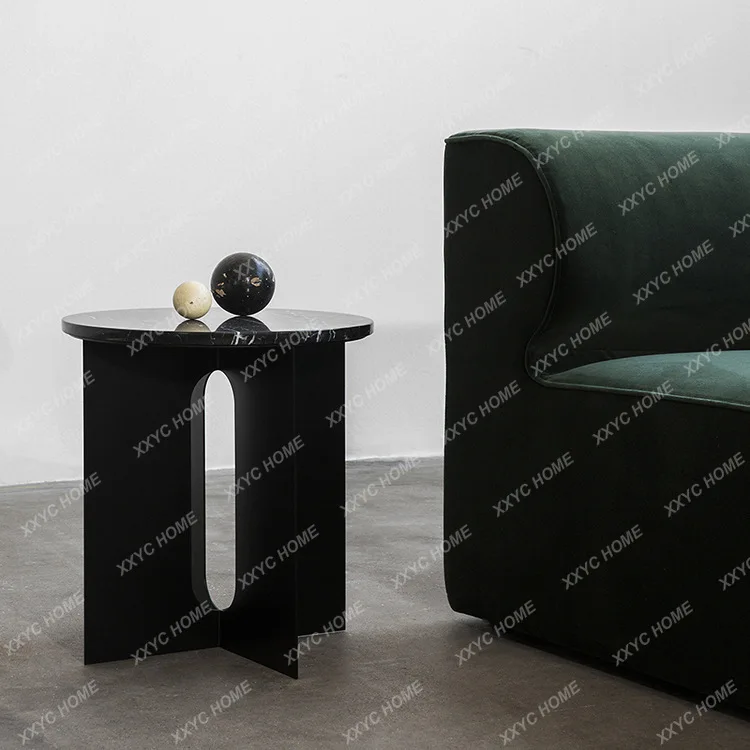 

ML modern simple marble coffee side table creative personality small coffee table