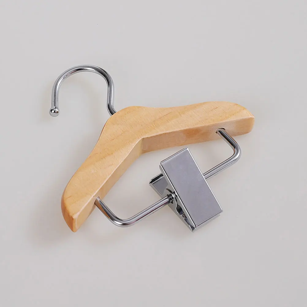 

2 Pcs Mini Hanger Dog Clothes Clothing Rack Display Stand for Wooden Hangers Pet