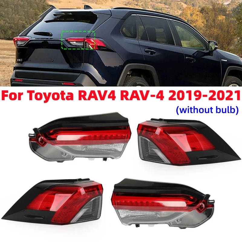 

Автомобильный светодиодный задний фонарь в сборе внутри/внего стоп-сигнала для Toyota RAV4 RAV-4 2019-2021 (без лампы)