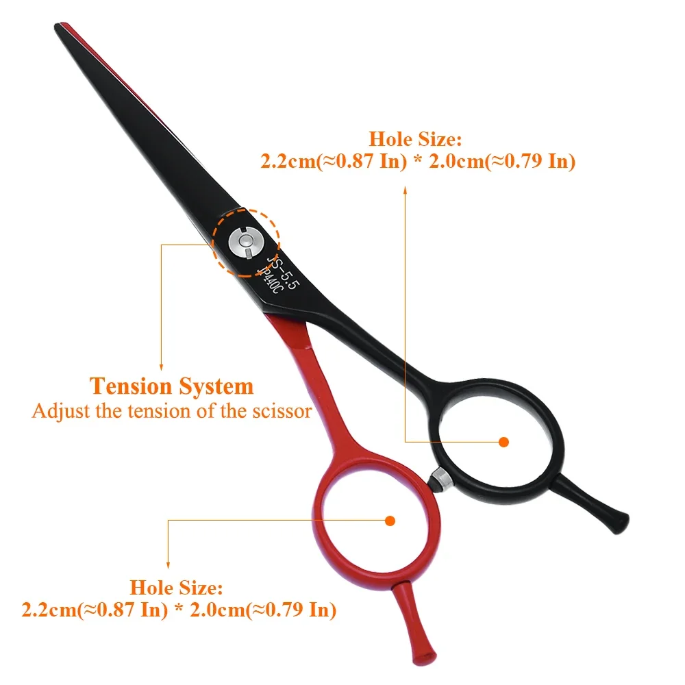 Meisha 5.5 Inch High Quality Barber Scissors Hair Salon Shears Professional Paint Hairdressng Cuutting Thinning Scissors A0055A