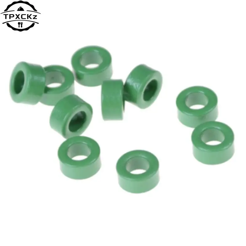 10 Pcs Inductor Coils Green Toroid Ferrite Cores 10mm x 6mm x 5mm Wholesale