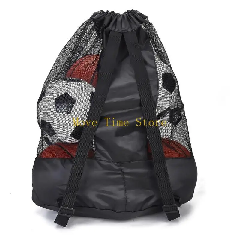 92ME Netzballtasche mit großer Kapazität, tragbare Basketball-Tragetasche für Outdoor-Übungen