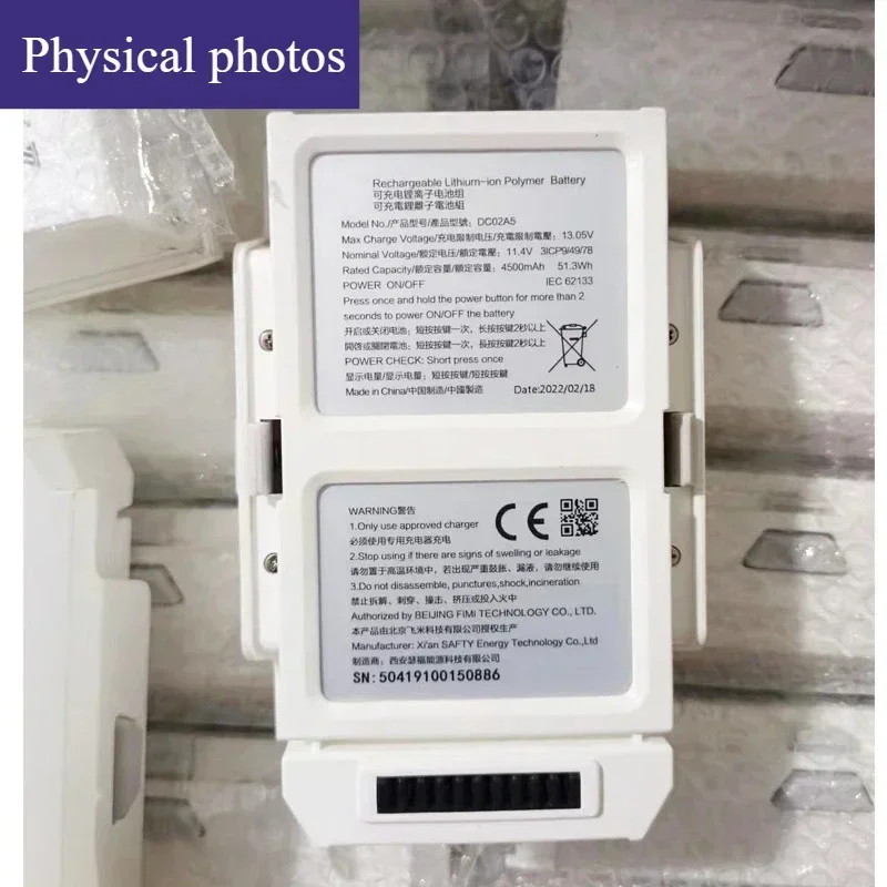 Para fimi x8se 2020 2022 bateria drone 4500mah lipo bateria de vôo inteligente para acessórios da série x8.