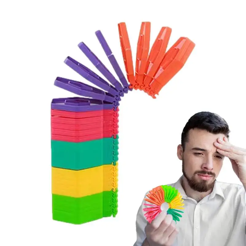 

Early Development Educational Folding Coil Gear Clapping Toy For Stress Relief Colored Stacked Circles Funny Folding Toy