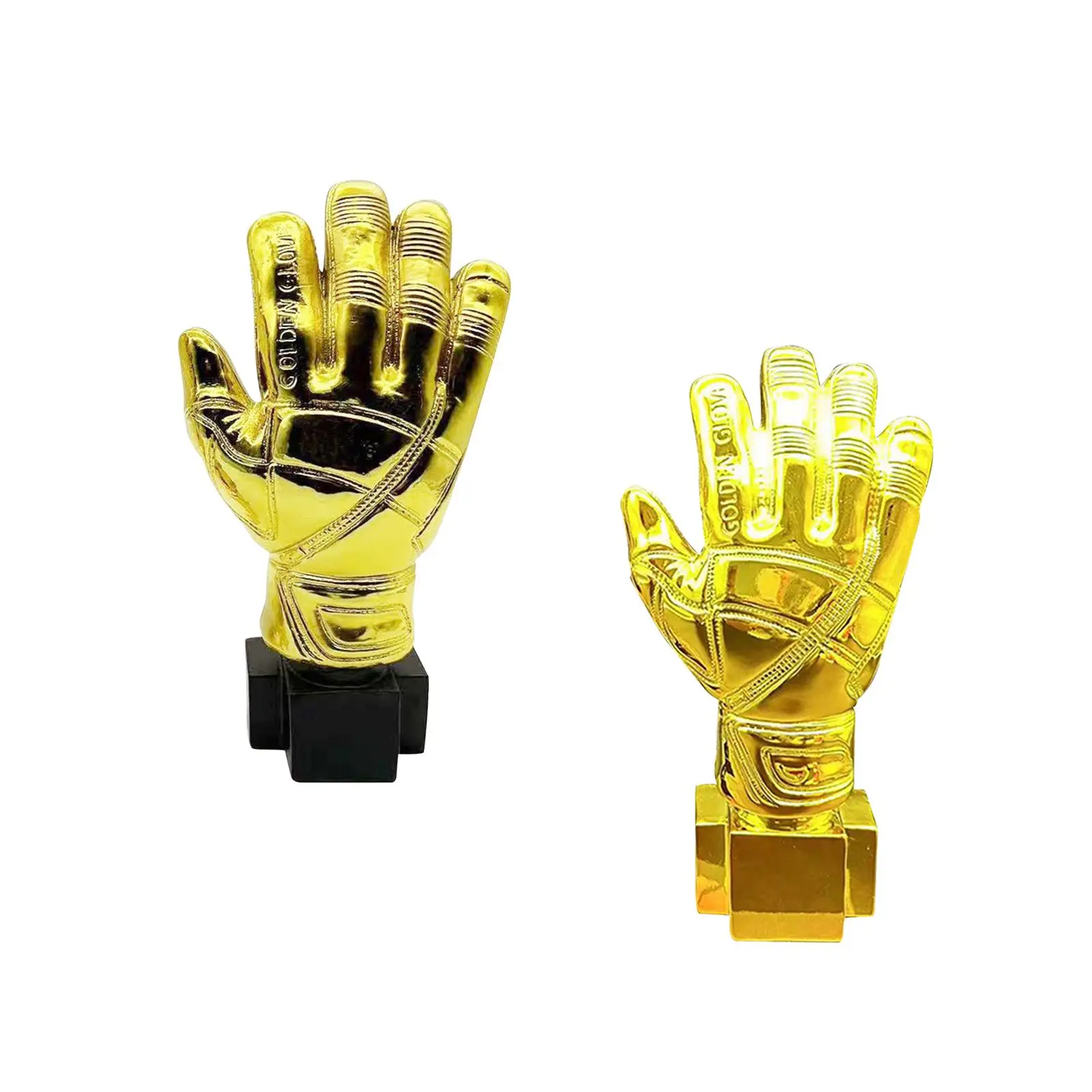 Trophy Cup Glove Shaped Trophy Souvenir Appreciation Gift Soccer Game Trophy Gold Award Trophy for Competitions